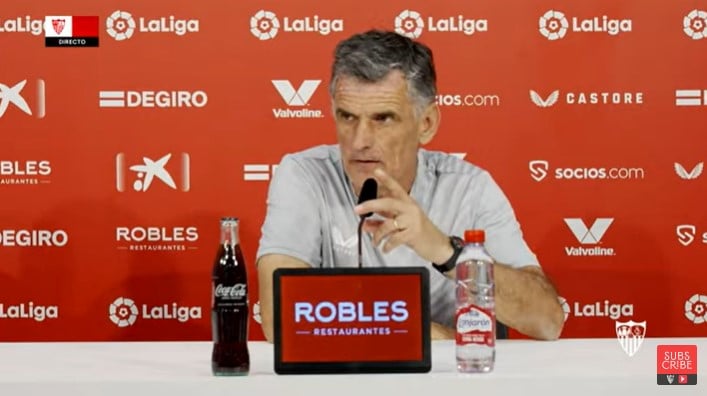 Mendilibar y su relación con En-Nesyri: "Llegas aquí y y parece que te mira con mala cara..." 