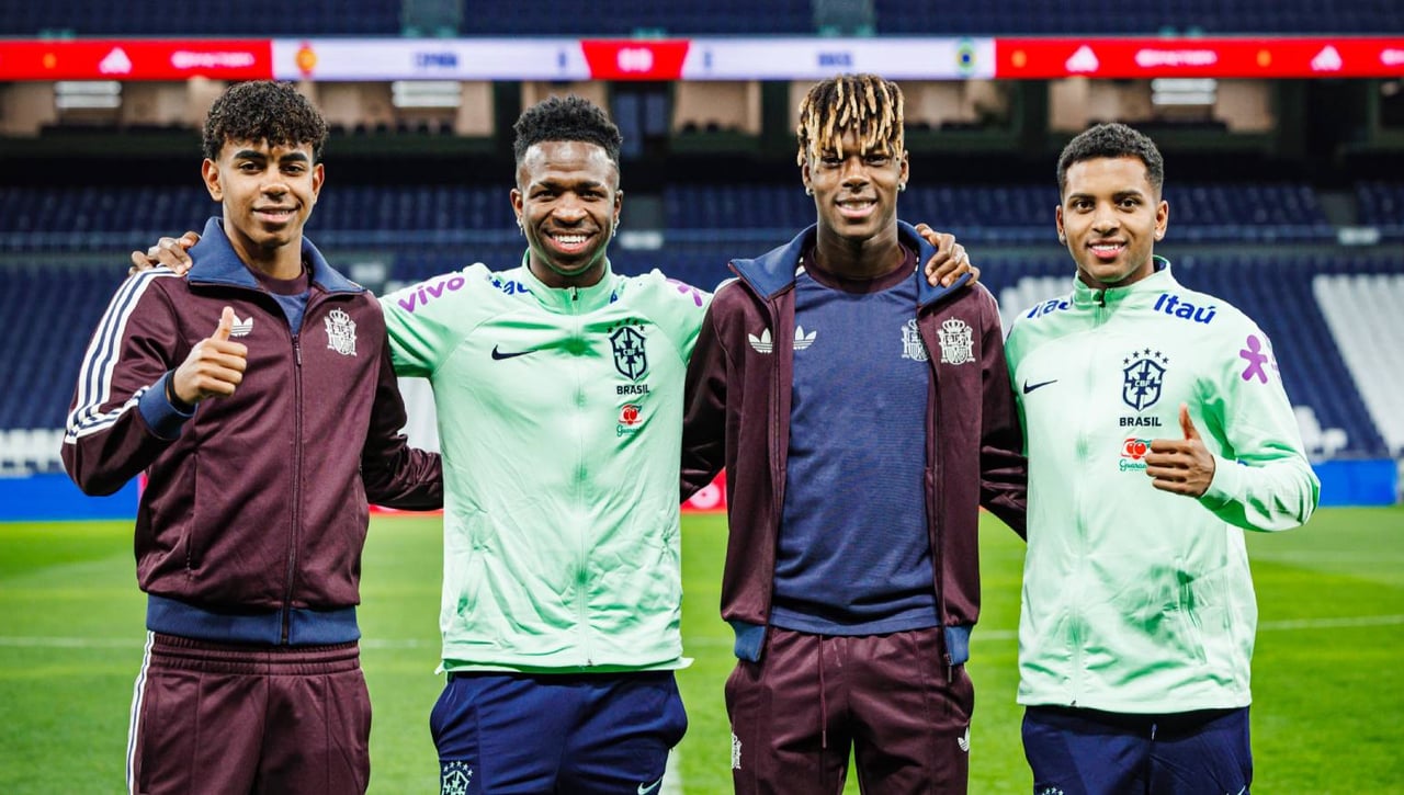 Vinicius, Lamine, Rodrygo y Nico Williams 'jugarán' juntos en el Santiago Bernabéu