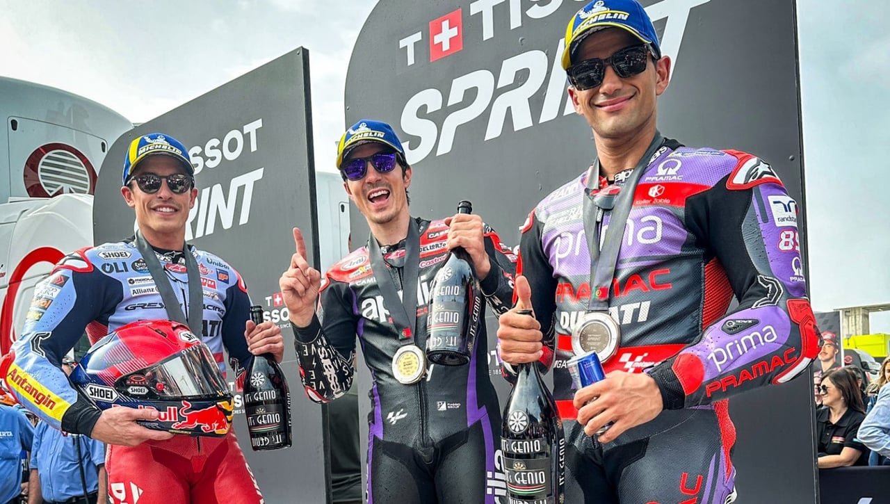 Pleno español en la carrera sprint de MotoGP