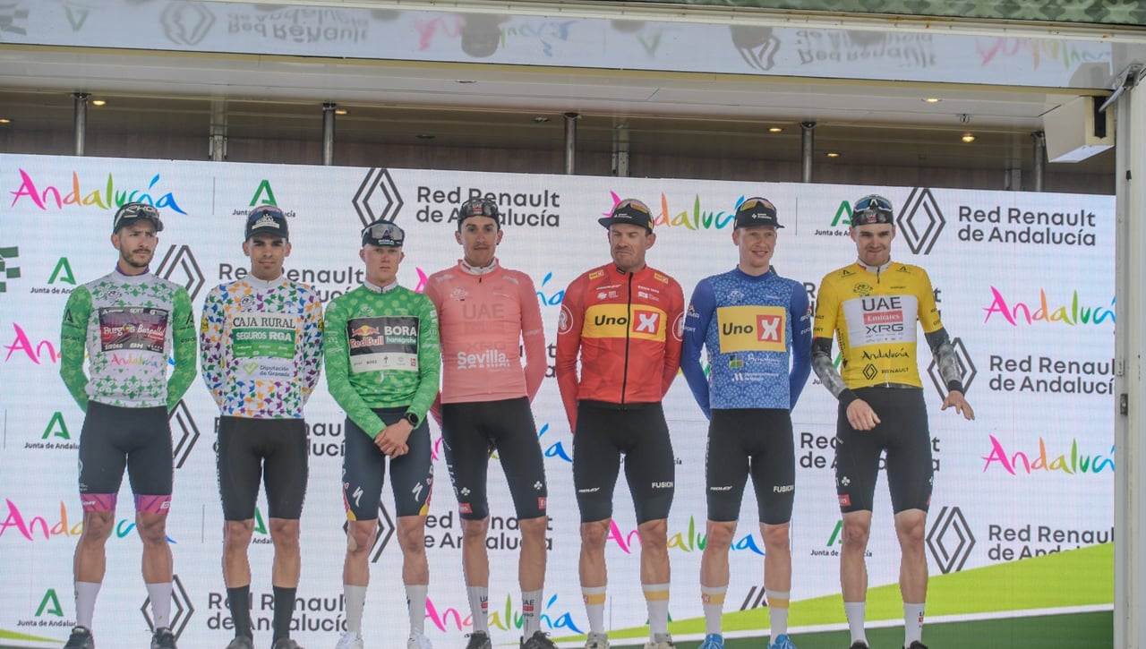 Clasificación Vuelta a Andalucía 2025 tras la etapa 4 - Diego Uriarte se estrena con Kern Pharma y Enric Mas se estrella