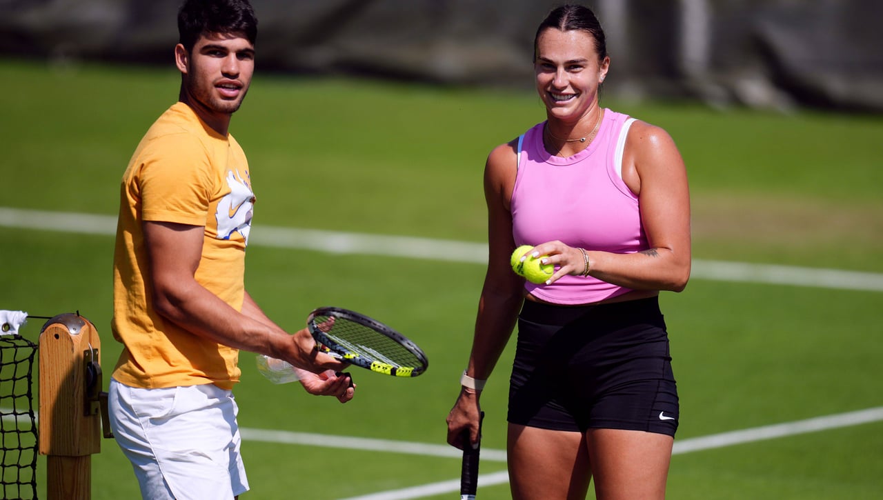 Carlos Alcaraz y Aryna Sabalenka, unidos de forma inesperada
