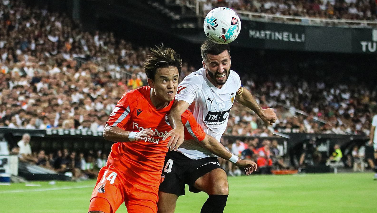 Valencia 1-1 Real Sociedad: Diego López y Take Kubo firman las tablas