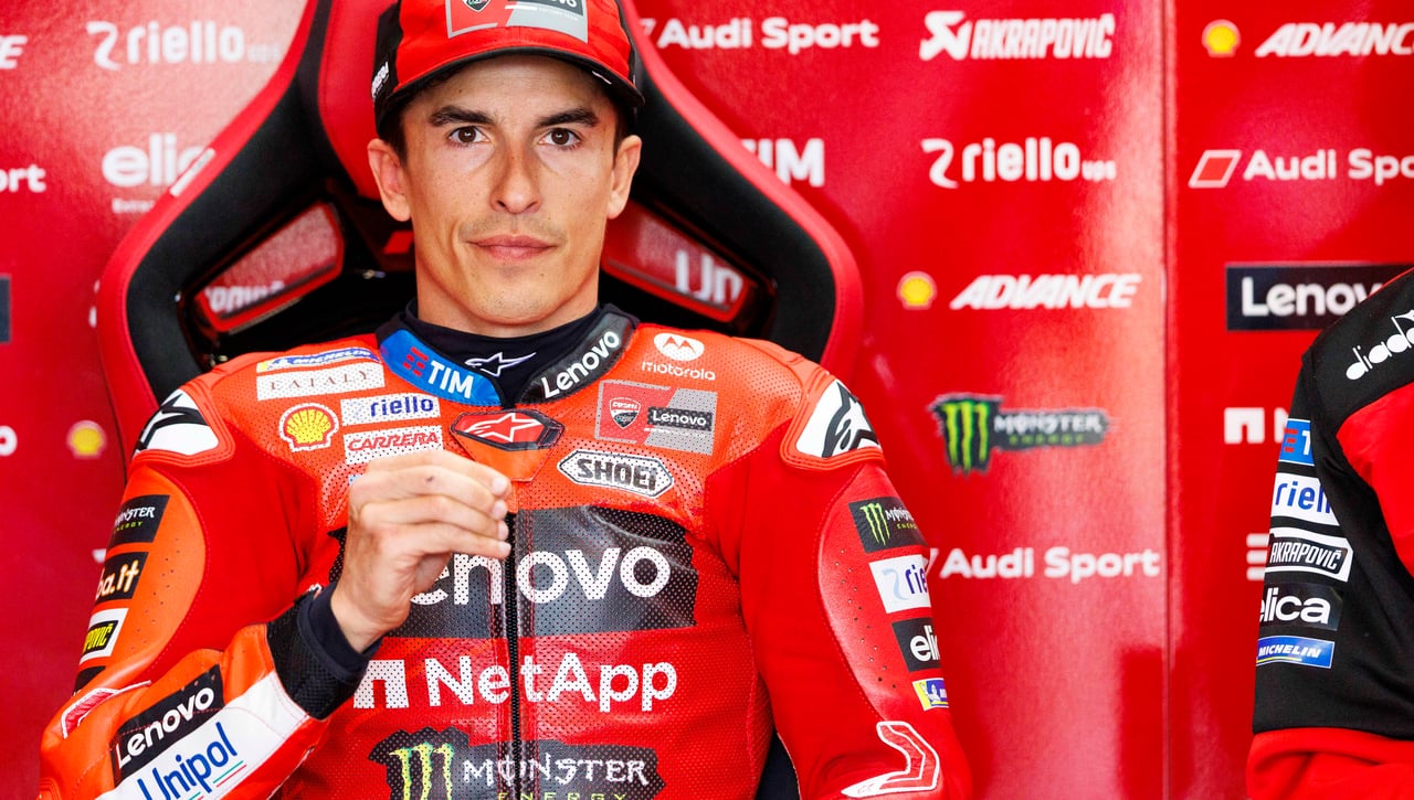 Marc Márquez oculta la dura realidad en Ducati