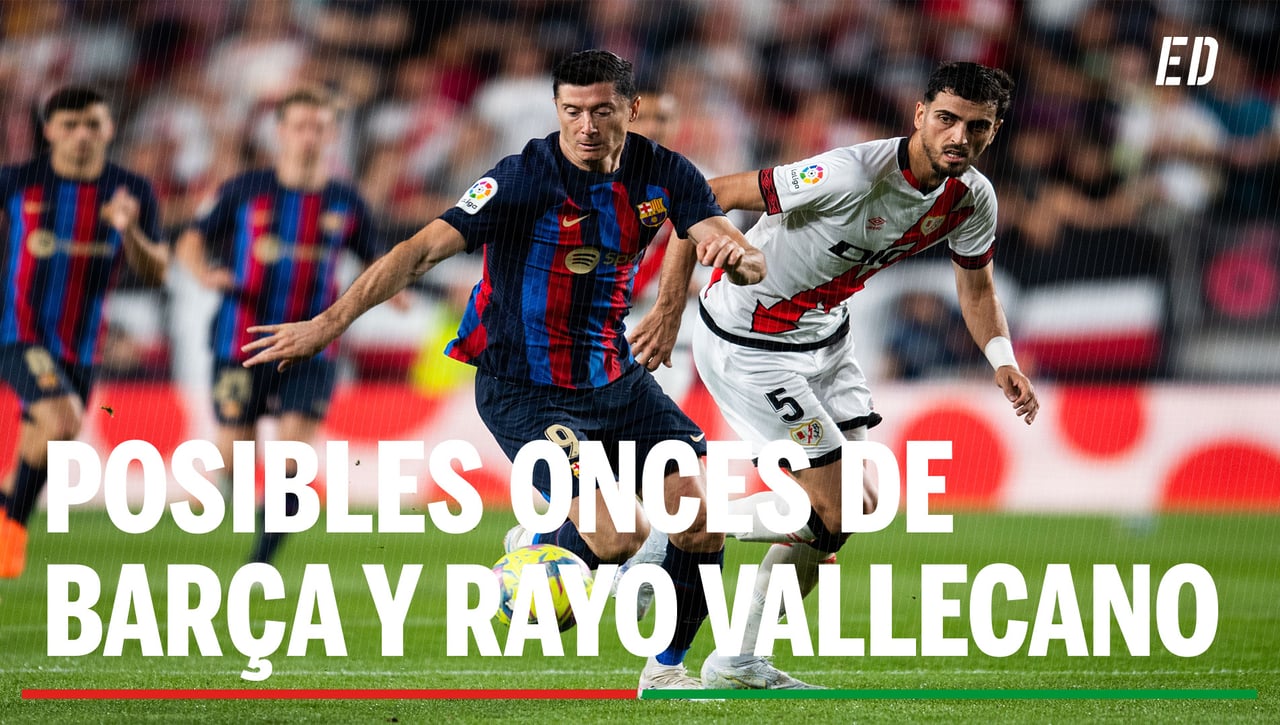Barcelona - Rayo Vallecano: Alineación posible de Barça y Rayo en el partido de hoy de LaLiga EA Sports