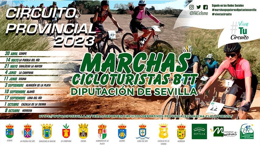 La jornada 1 del Circuito Provincial de Marchas Cicloturistas está al caer