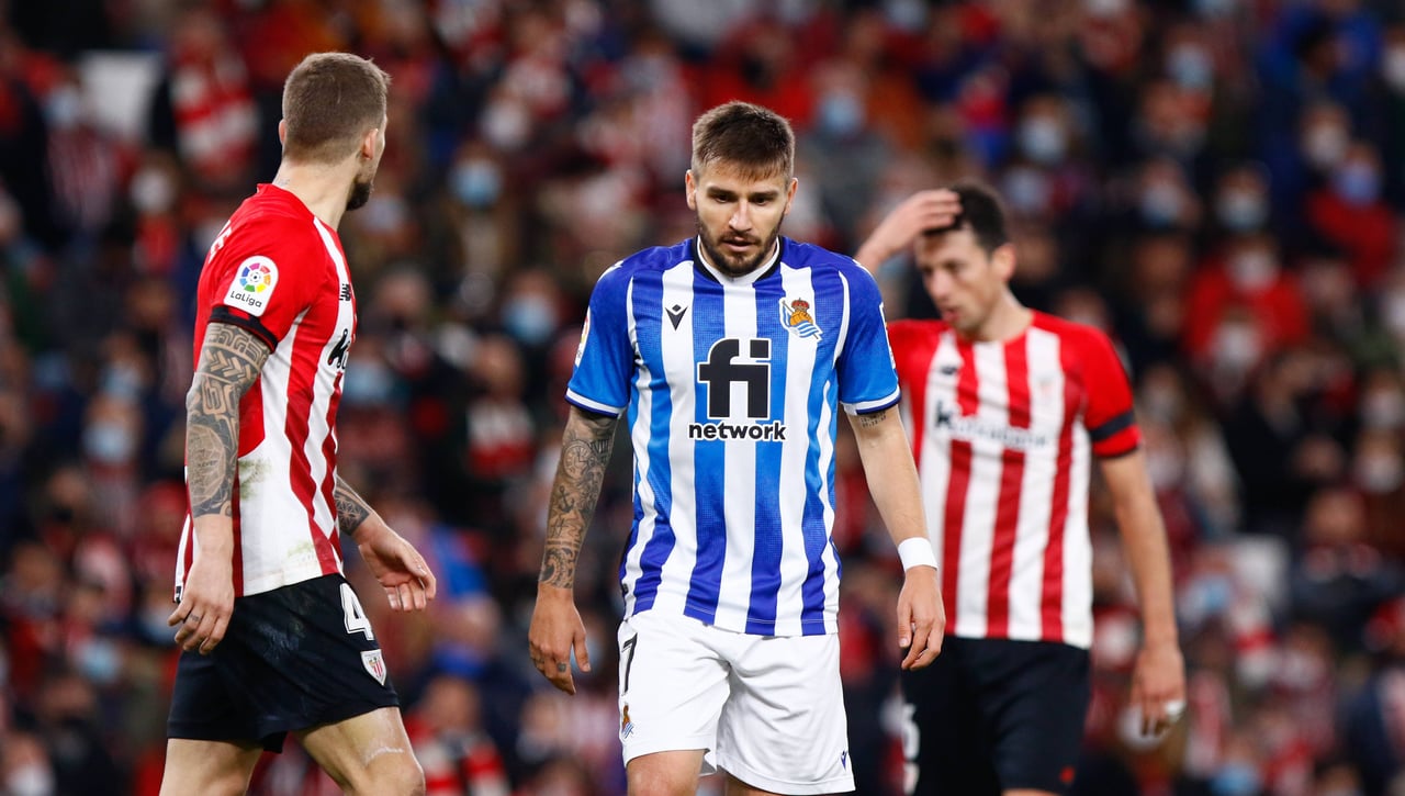 El bonito detalle de la Real Sociedad con Portu tras su grave lesión de rodilla: "¡Eutsi gogor!"