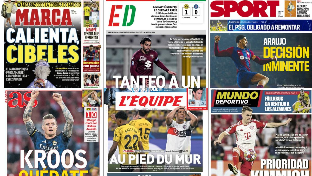 El título de Liga, Kimmich, Araujo y Diego Rodríguez, así vienen las portadas