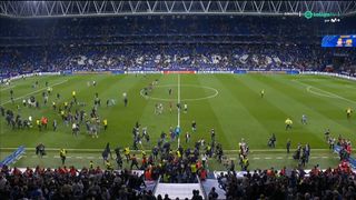 Una invasión de ultras del Espanyol interrumpe la celebración culé