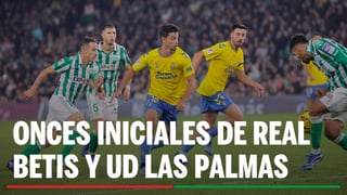 Alineaciones Betis - Las Palmas: Alineación posible de Real Betis y UD Las Palmas en la jornada 27ª de LaLiga EA Sports