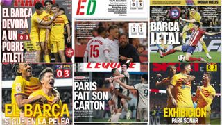 El triunfo del Barcelona, la tensión en el Sevilla, los problemas en el Betis... así vienen las portadas hoy