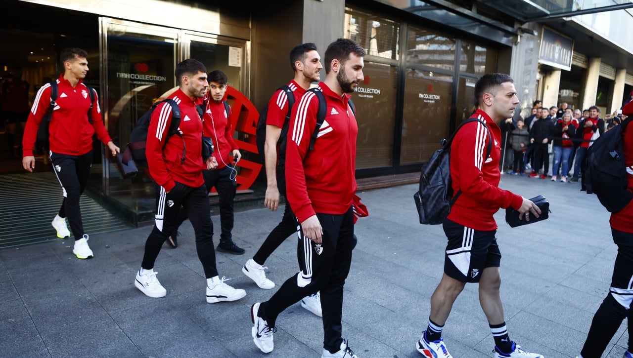 Copa del Rey: Osasuna, retenido por la Ertzaintza, llega tarde a San Mamés