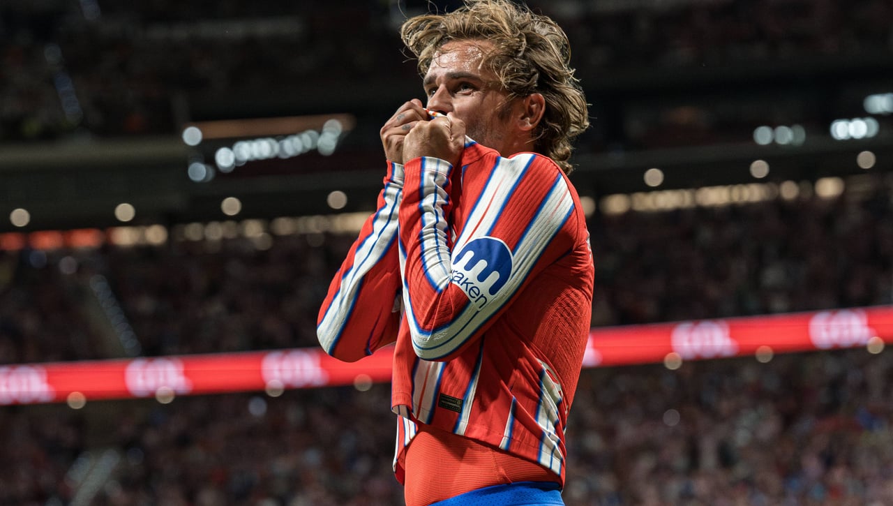 La afición del Atletico de Madrid vibra con Griezmann