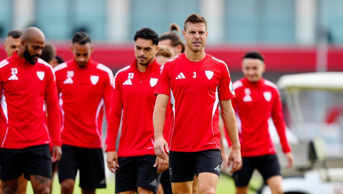 Matías Almeyda no recibe buenas noticias en el segundo entrenamiento del Sevilla FC
