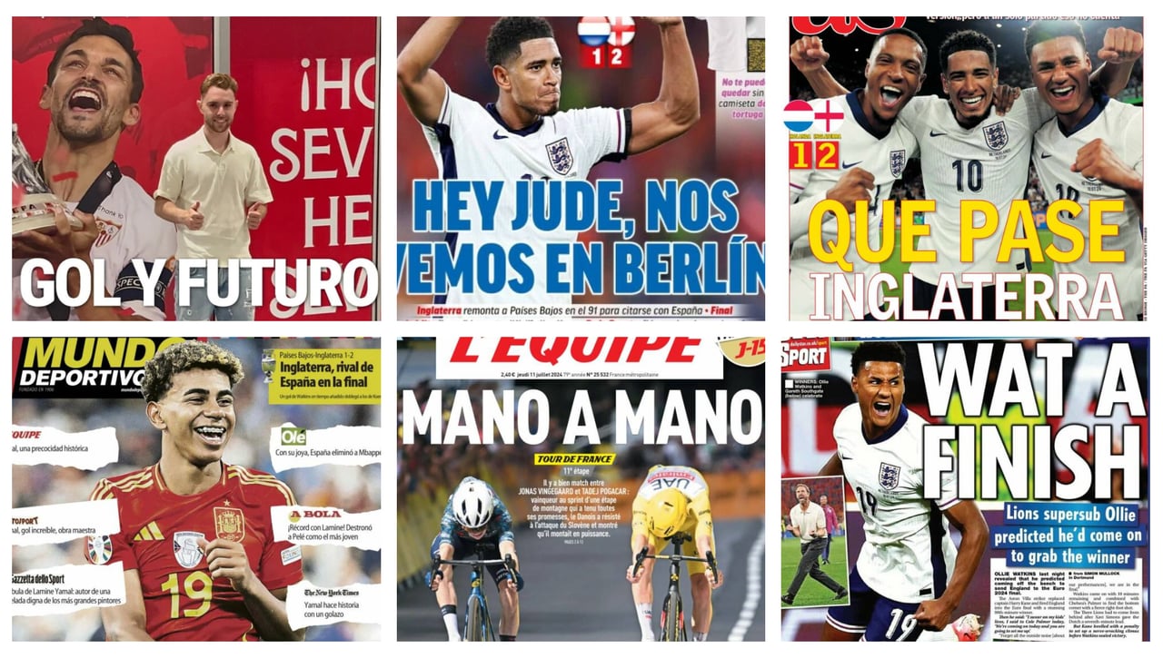 Peque ficha por el Sevilla, Diego Llorente y el Betis, Inglaterra... las portadas del 11 de julio de 2024
