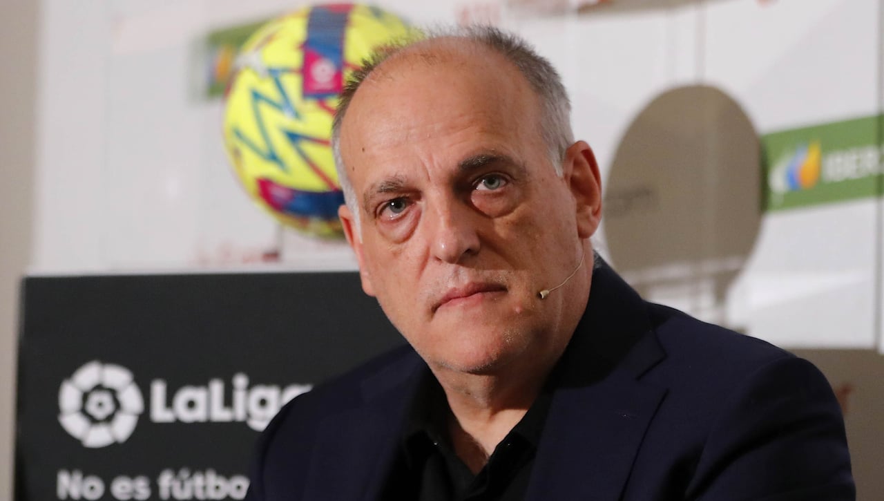 Javier Tebas ve "complicado" lo de Messi por el Barça y atiza por el Caso Negreira