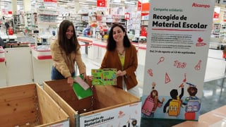 Grandes datos en la campaña solidaria de material escolar de Alcampo