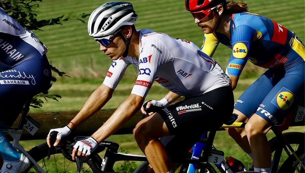 Duro palo para Juan Ayuso