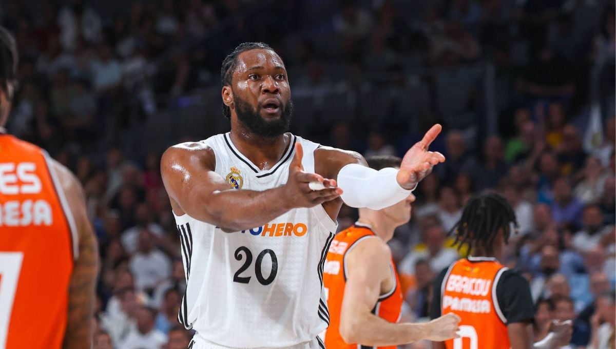 Bruno Fernando manda un claro mensaje al Real Madrid a su llegada a Belgrado