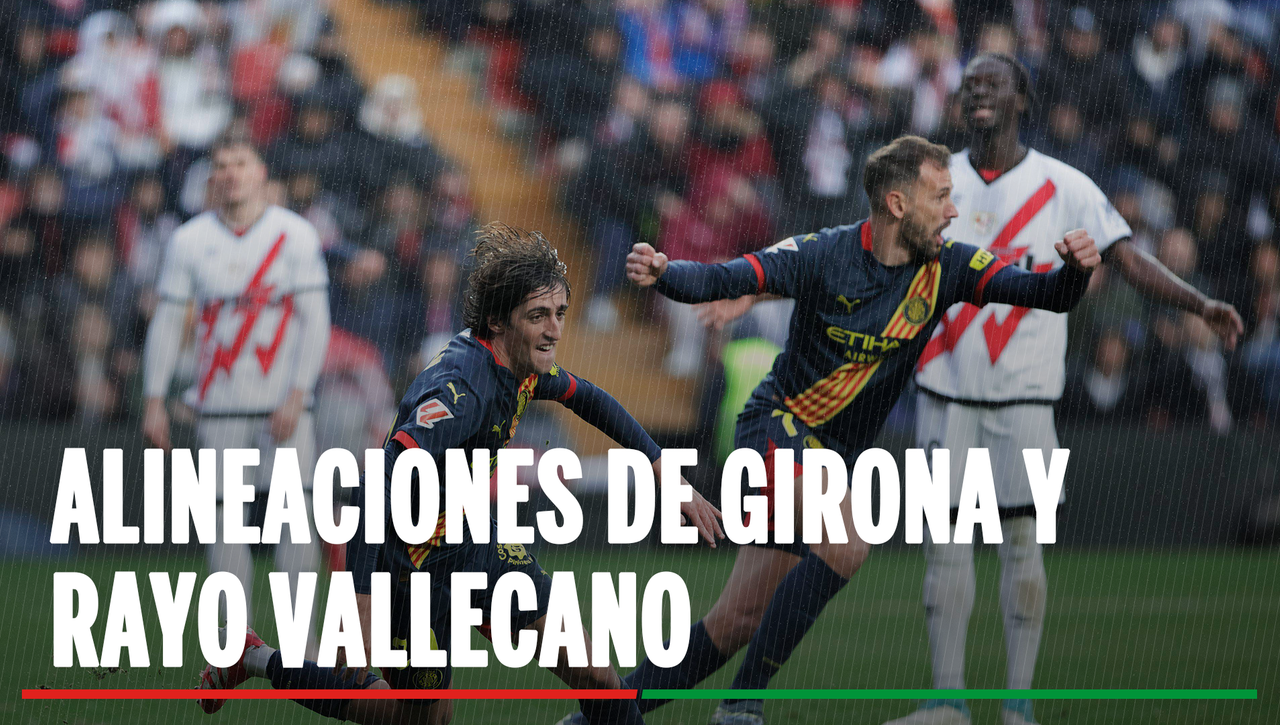 Alineaciones Girona - Rayo Vallecano: alineación confirmada de Girona y Rayo Vallecano en el partido de hoy de LaLiga EA Sports