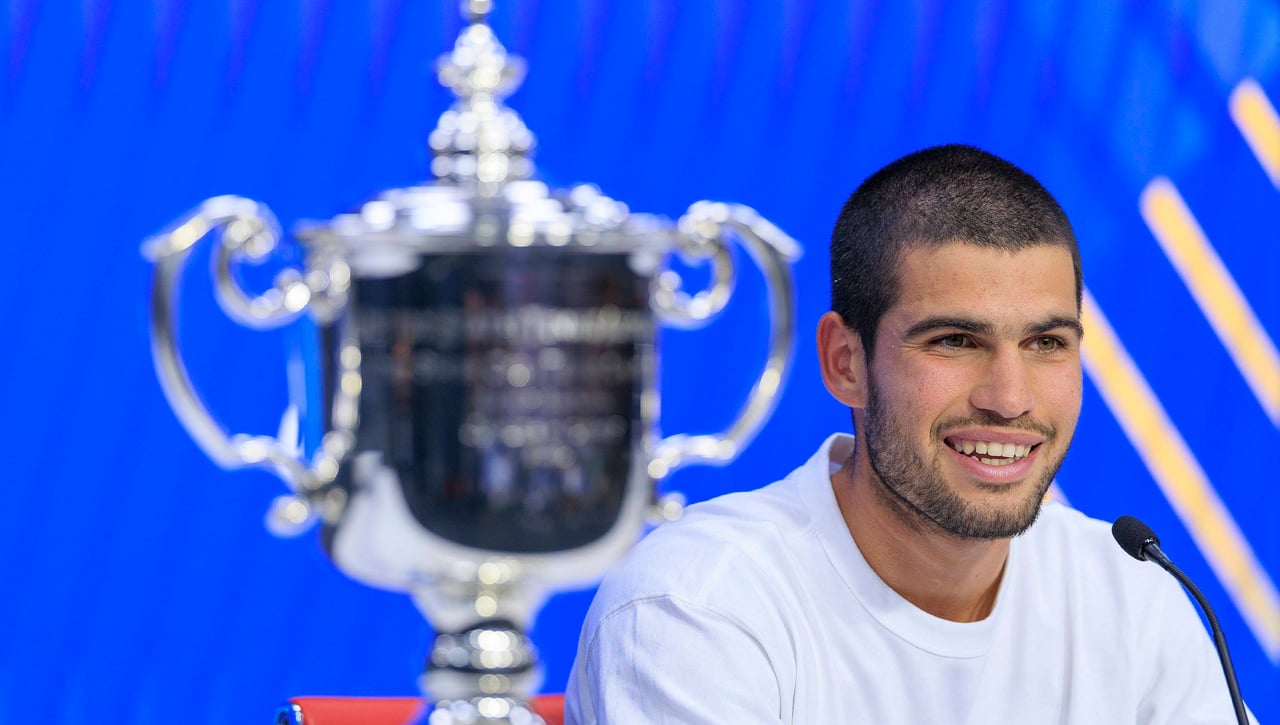 Carlos Alcaraz, irreconocible tras el US Open