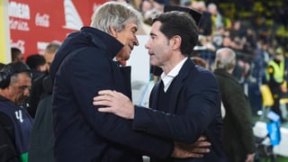 Marcelino adelanta a Pellegrini en el Villarreal - Betis