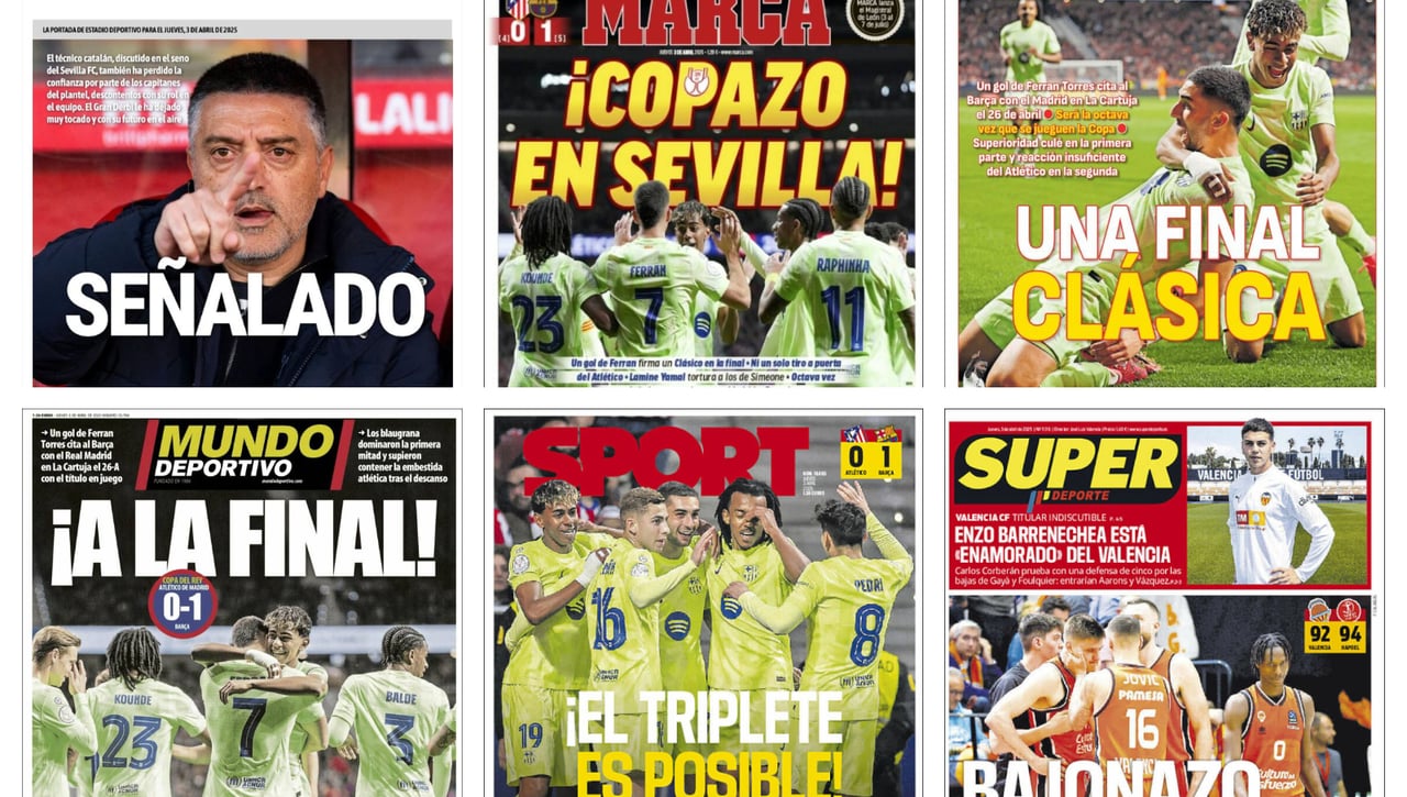 La final de Copa, el futuro de García Pimienta y el ‘caso Dani Olmo’: así vienen las portadas