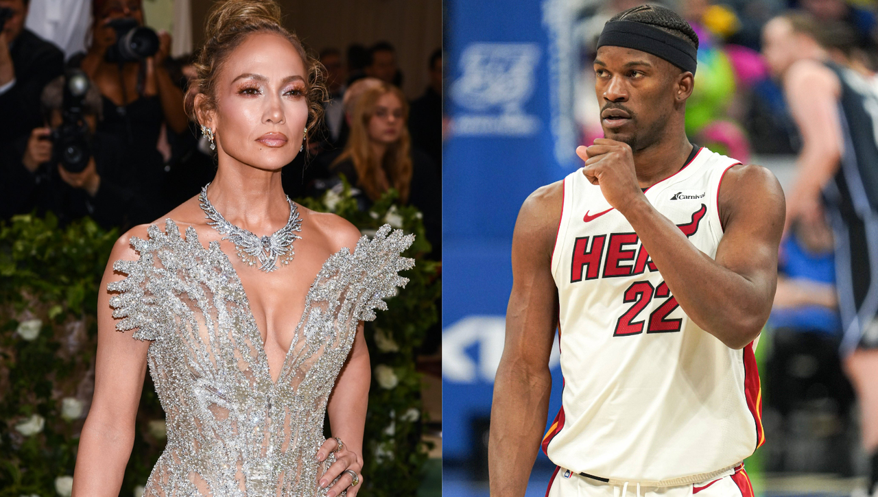 Jennifer López sigue el juego al NBA Jimmy Butler 