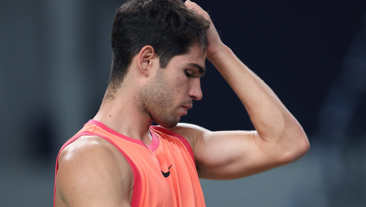 La retirada de Nadal le pasa factura a Carlos Alcaraz