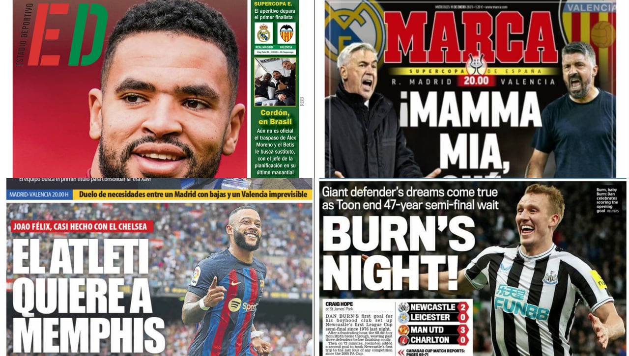 En-Nesyri jura fidelidad, Cordón busca en Brasil, el Atleti quiere a Depay... Así vienen las portadas