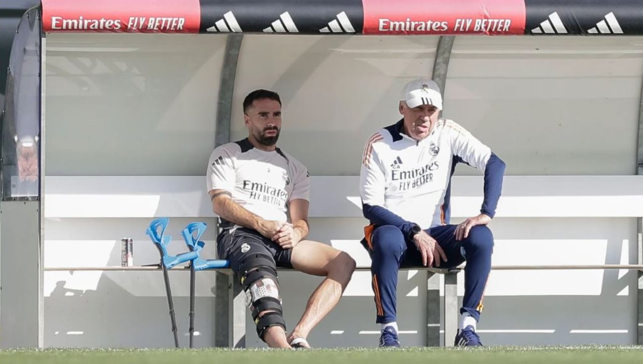 Carvajal estrena su nuevo puesto de trabajo en el Real Madrid 