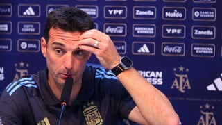 Scaloni llora por Messi
