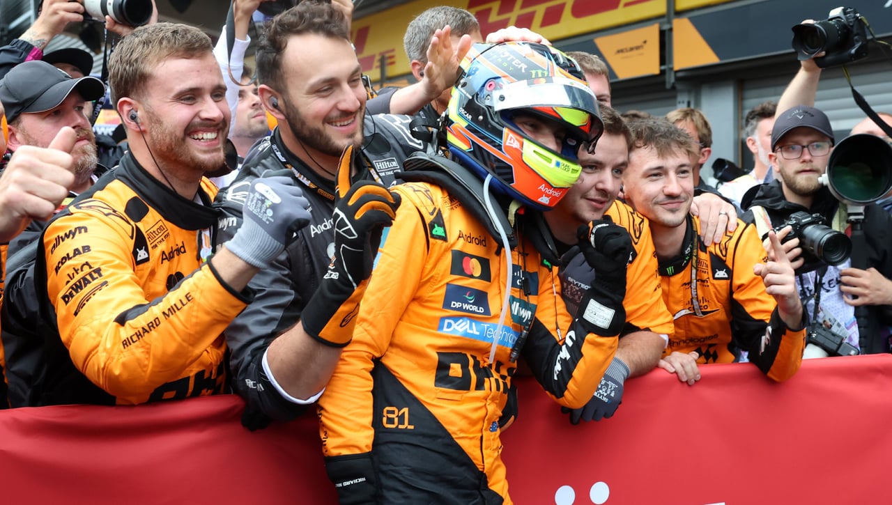 Así queda la clasificación del Mundial de F1 1 2025 tras el Gran Premio de Bélgica: McLaren no falla y los españoles se hunden