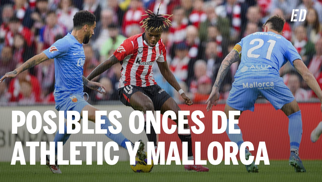 Athletic - Mallorca: Alineación de Athletic y Mallorca en el partido de hoy de LaLiga EA Sports
