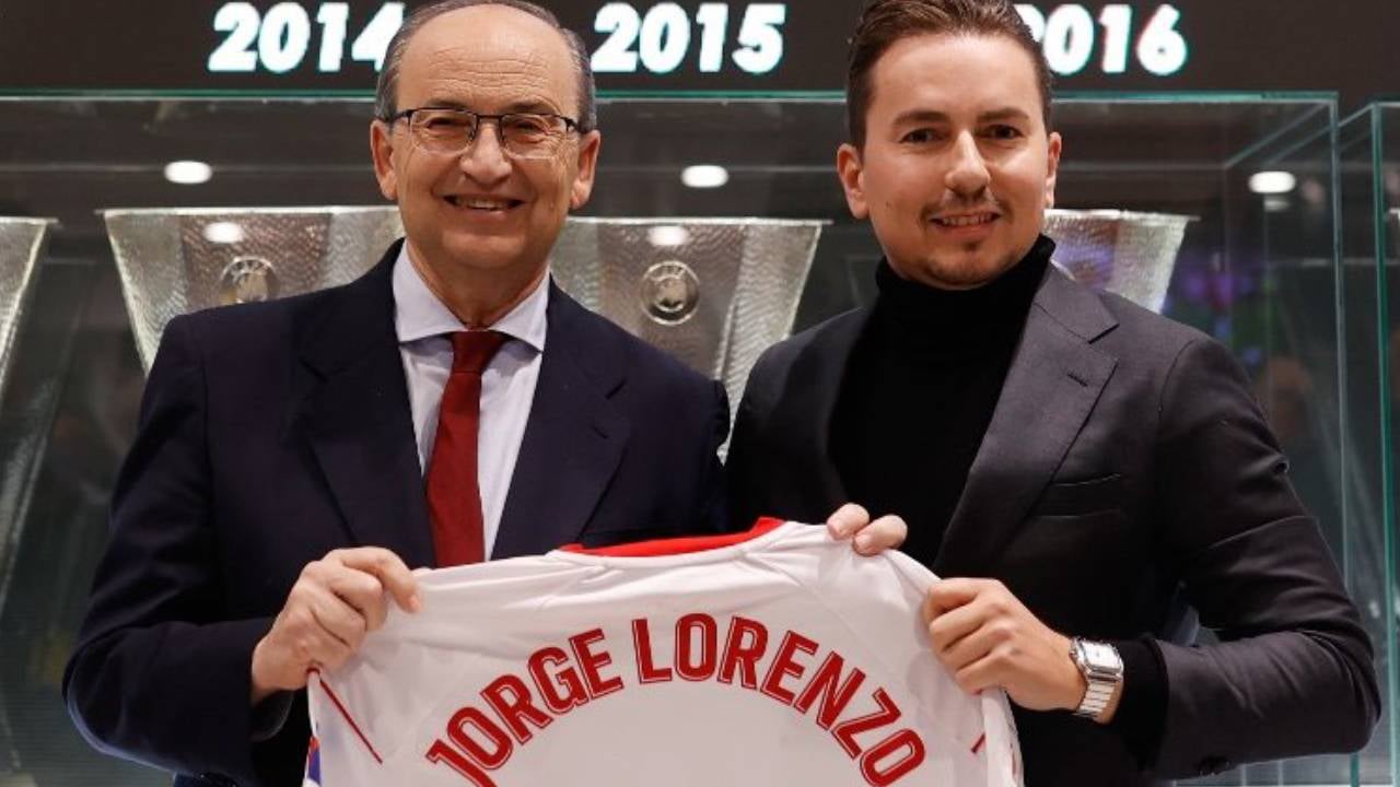 Jorge Lorenzo, agradecido con el regalo del Sevilla y con Pepe Castro