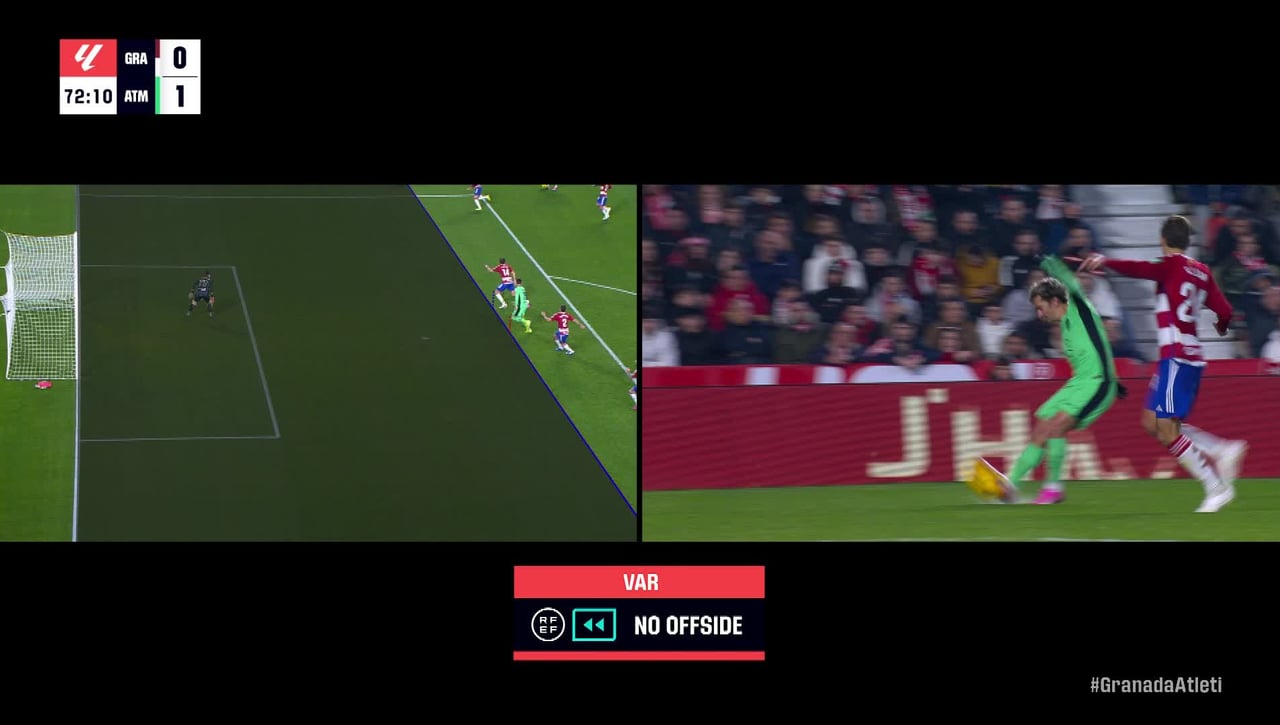 El cabreo de Batalla con el polémico arbitraje tras el Granada - Atlético de Madrid y la respuesta de Morata