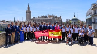 Sevilla acoge la presentación del equipo nacional de piragüismo para los Juegos Olímpicos de París