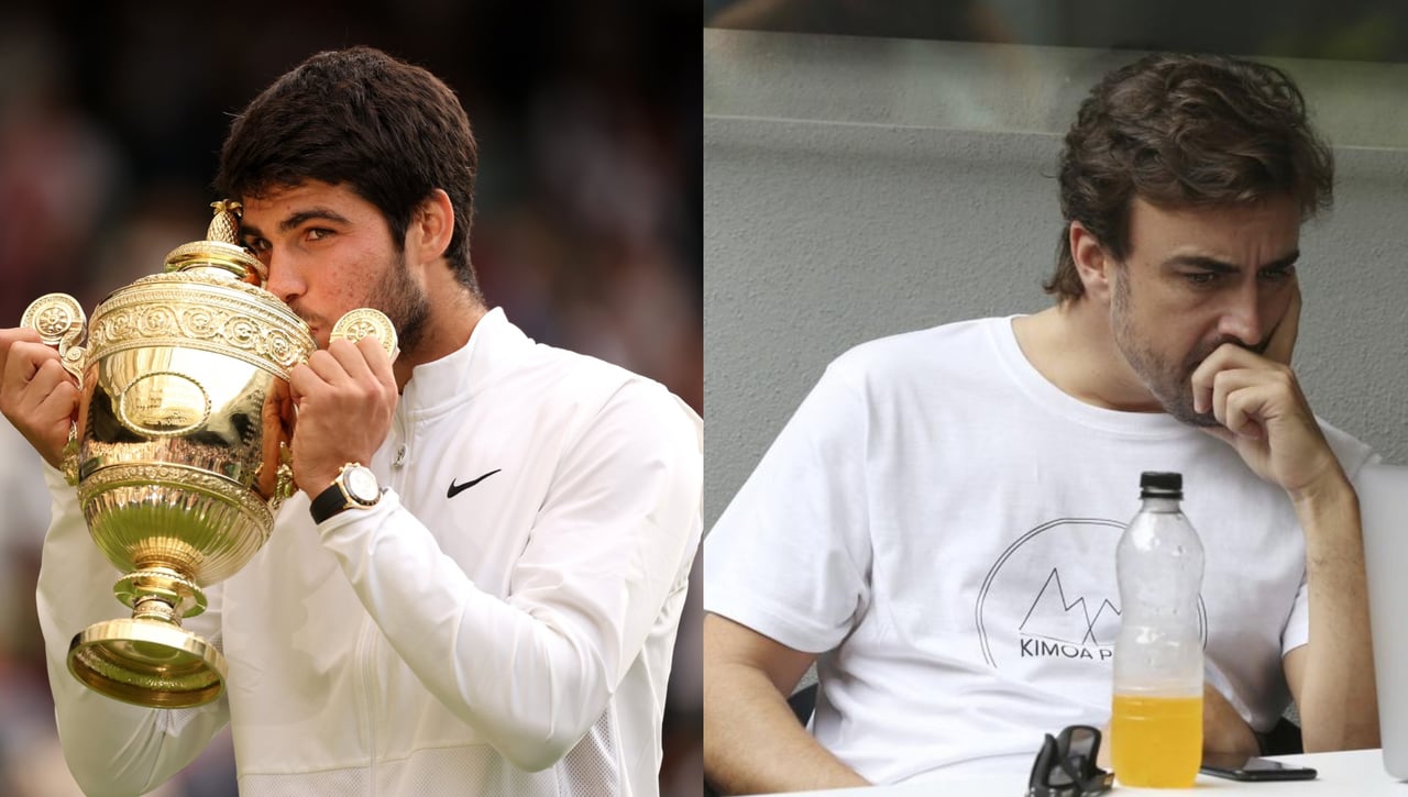 El mensaje de Carlos Alcaraz a Fernando Alonso tras ganar Wimbledon