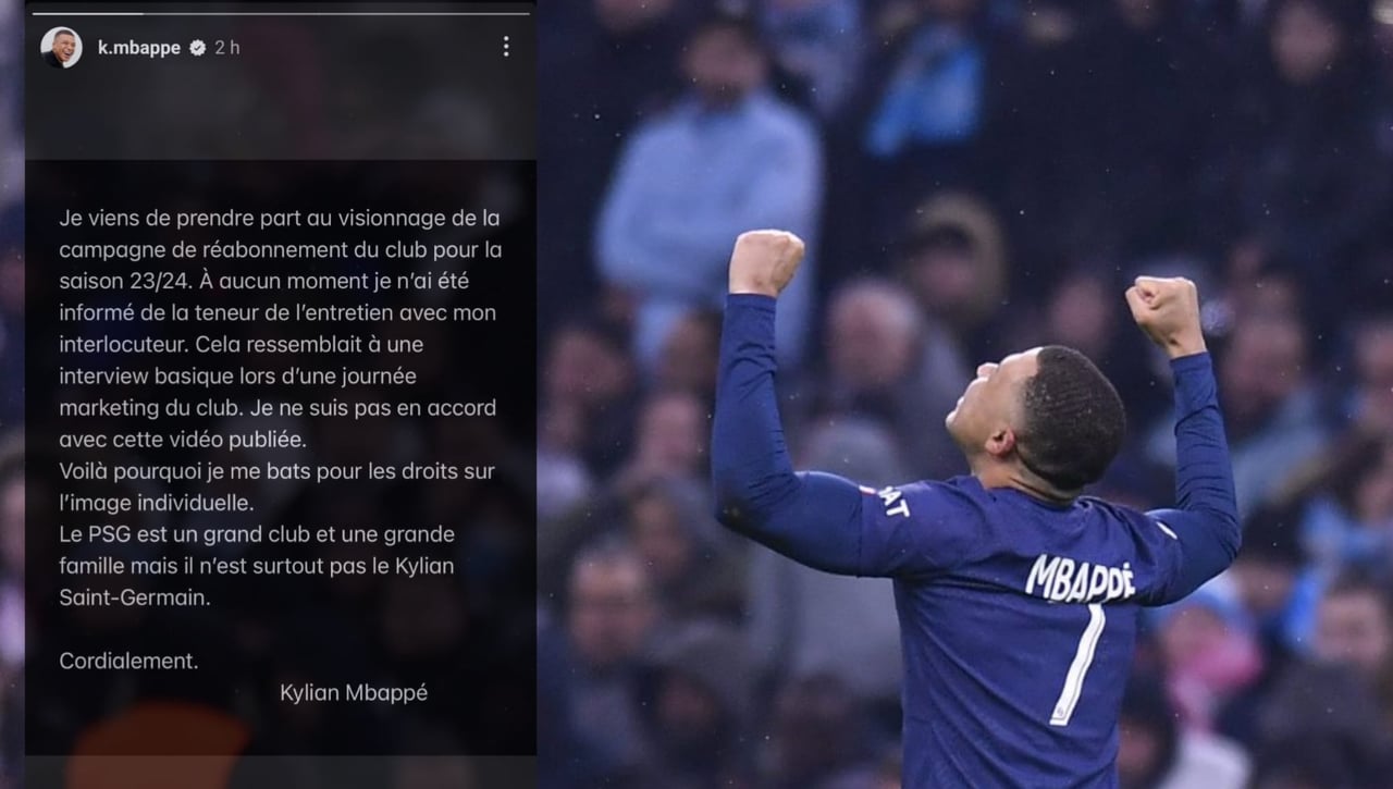 Mbappé, indignado, carga contra el PSG