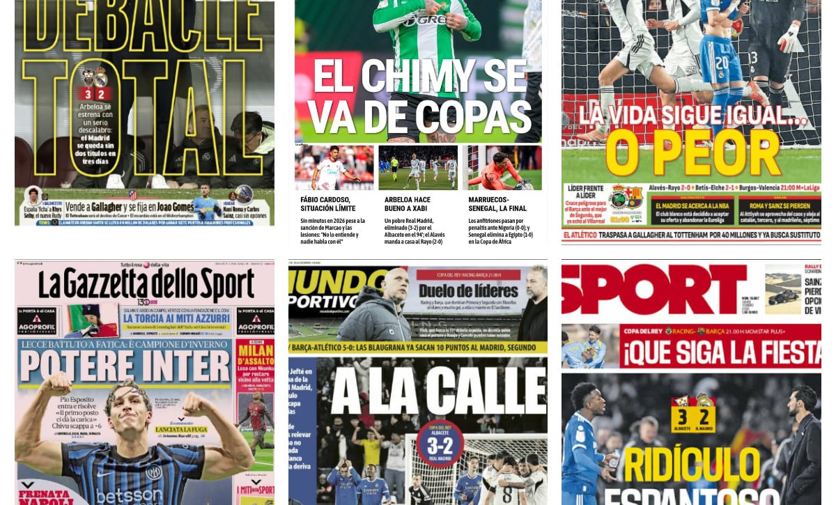 El resurgir del Chimy Ávila, el ridículo del Real Madrid, el posible fichaje de Mingueza por la Juventus de Turín... así vienen las portadas