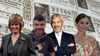 Los famosos que han ganado la Lotería de Navidad: de la reina Letizia a Carmen Lomana