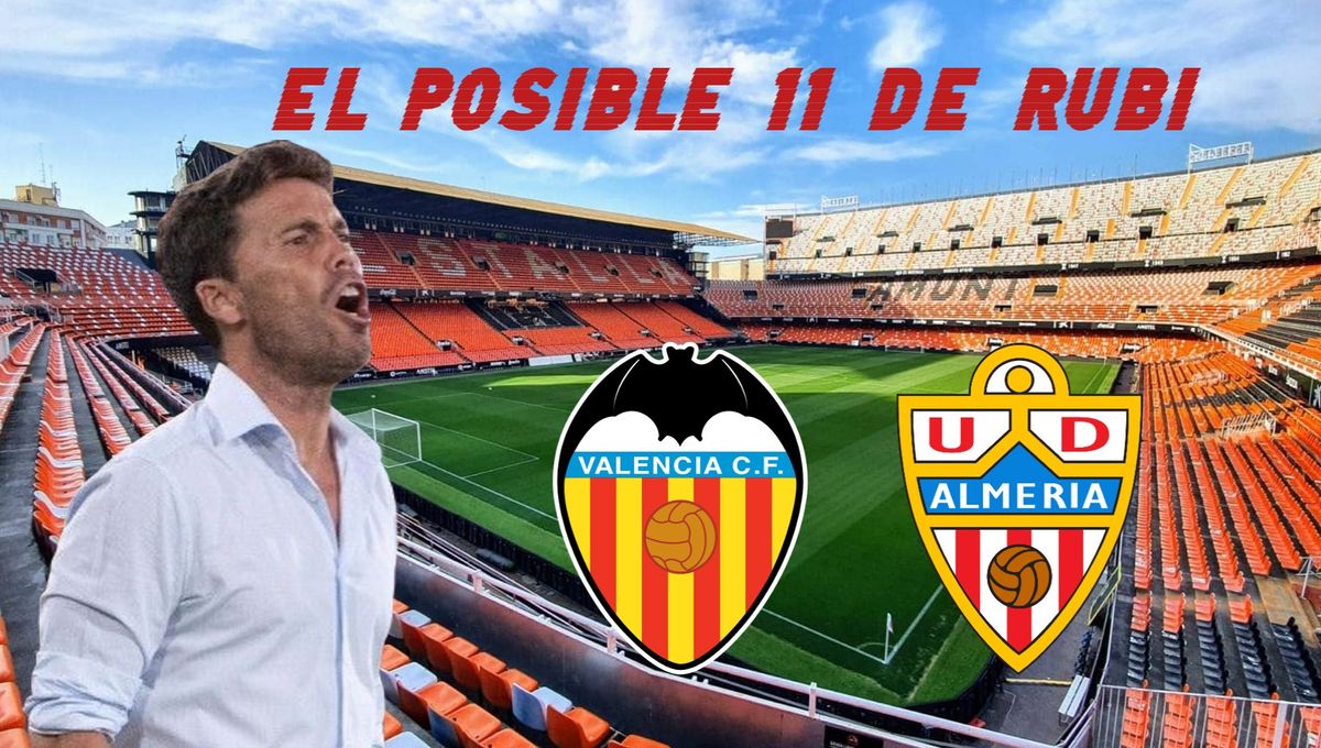 El posible once del Almería frente al Valencia