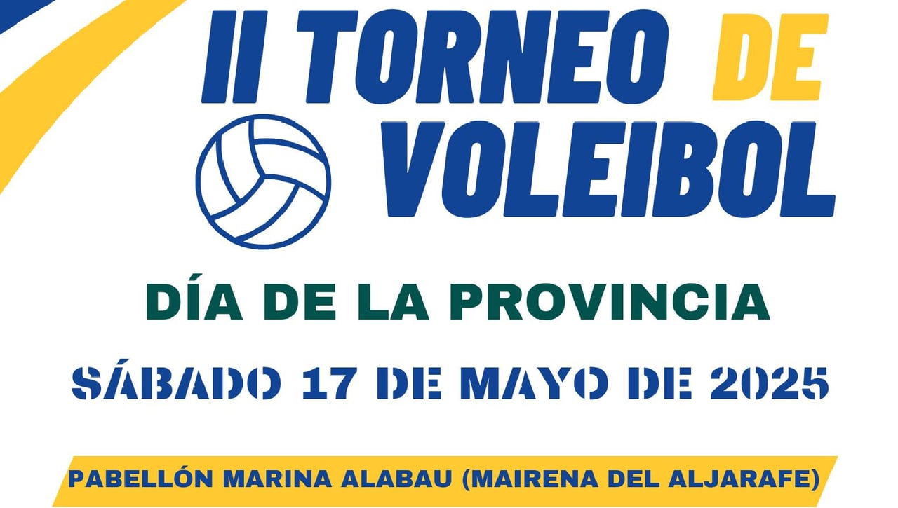 El sábado 17 de mayo se celebrará el II Torneo de Voleibol “Día de la Provincia”