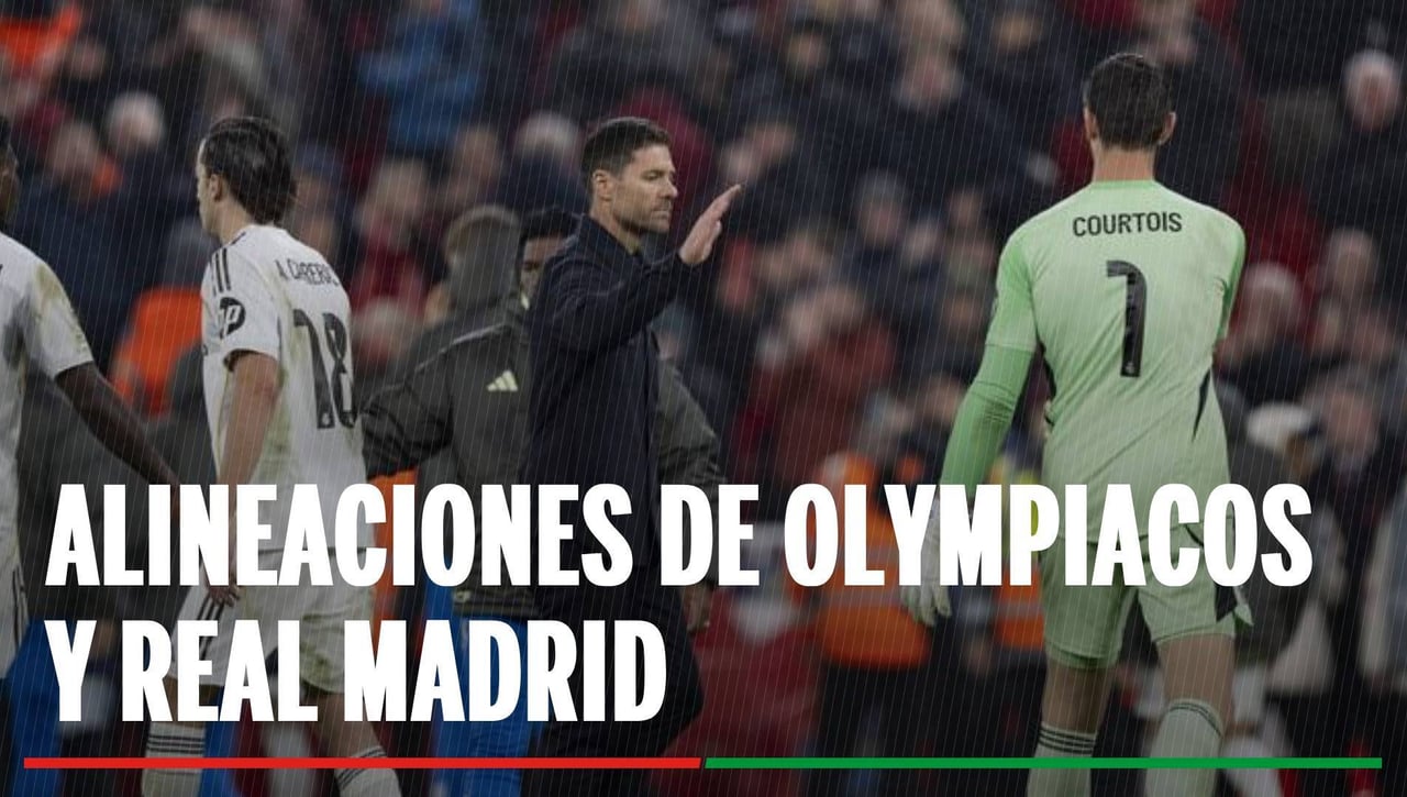 Alineaciones Olympiacos - Real Madrid: Alineación confirmada de Olympiacos y Real Madrid en el partido de la UEFA Champions League