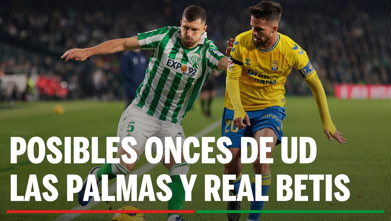 Alineaciones Las Palmas - Betis: Alineación posible de UD Las Palmas y Real Betis en la jornada 36ª de LaLiga EA Sports