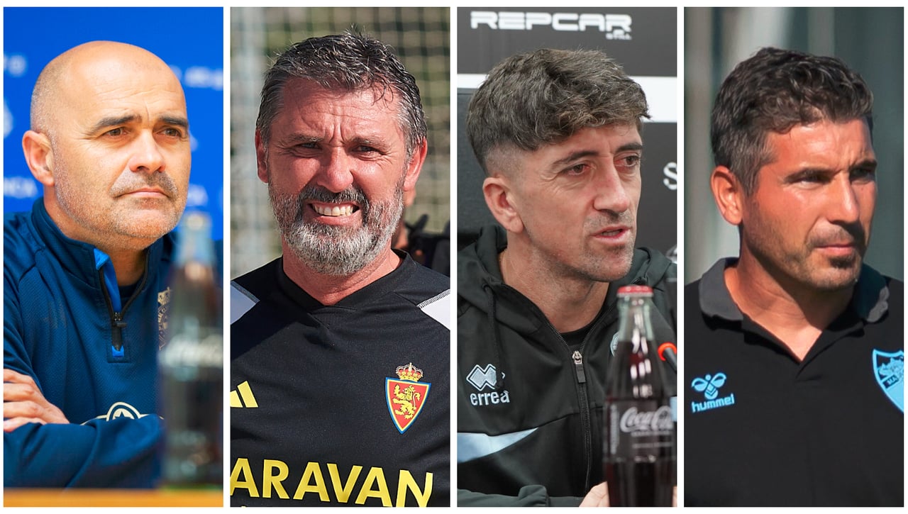 El experimento del nuevo entrenador en el Deportivo de La Coruña, Real Zaragoza, Castellón y Málaga