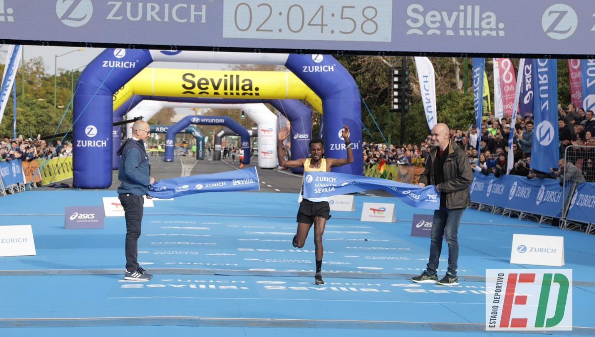 Gadise Birhanu Shumie y Jackline Chelal reinan en el Maratón de Sevilla