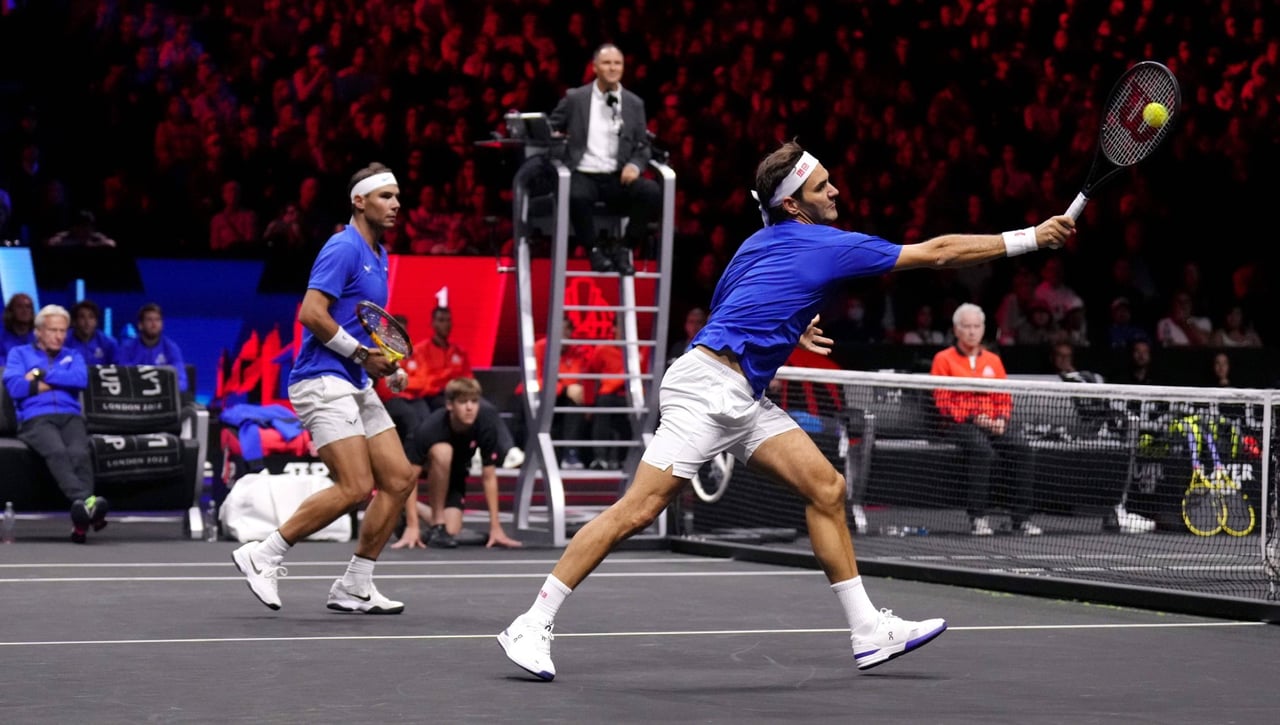 El último 'partido' de Rafa Nadal y Roger Federer juntos