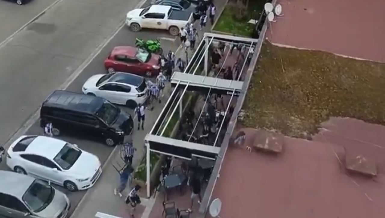 Batalla campal entre los ultras del Valladolid y los del Alavés