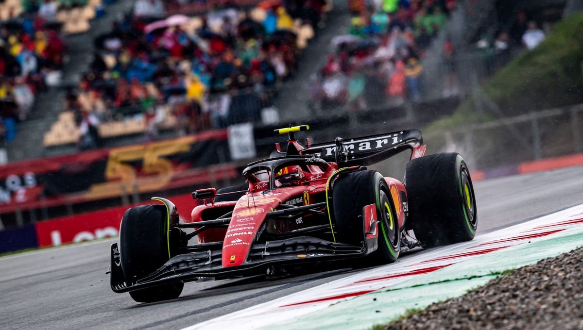 La resignación de Carlos Sainz tras su quinto puesto en el GP de España de F1
