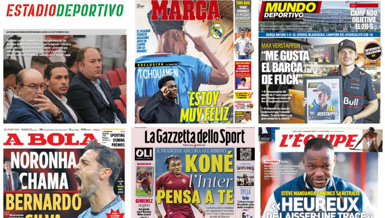 La situación del Sevilla, la era ‘Xabi Alonso’ y la gestión de Flick… Así vienen las portadas deportivas